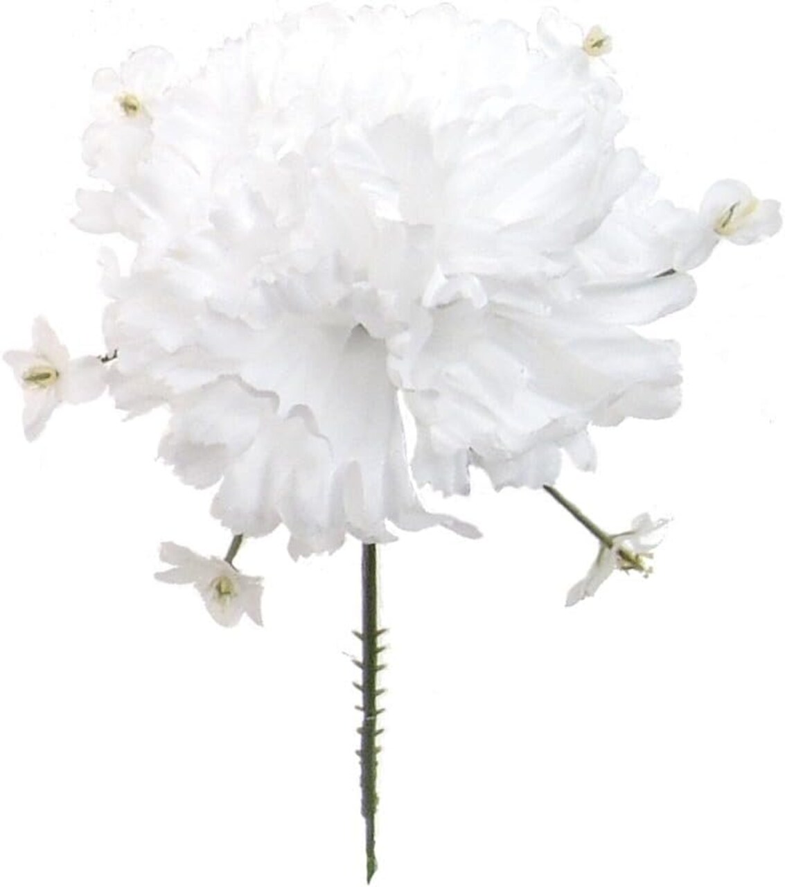 5" White Carnation & Gypsophila Picks - 100-Pack, 4" Blooms, Floral Decor - Perfect for Weddings, Arrangements - Elegant Year-Round Use, Floral Home by Artificial Flowers